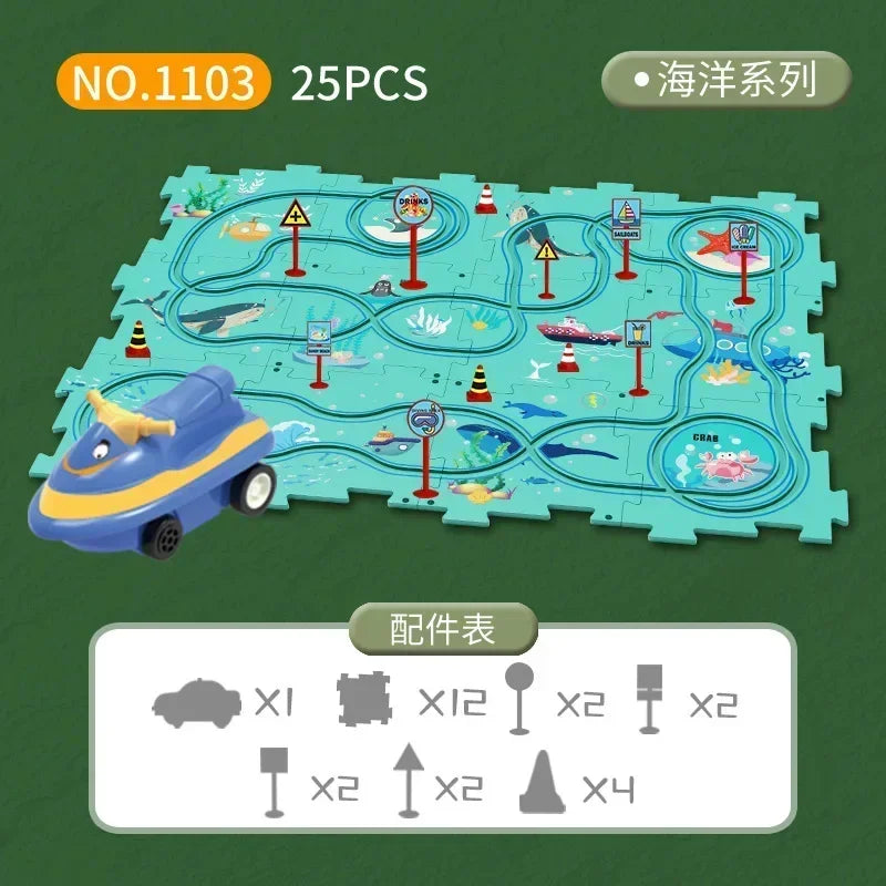 Probezon™️ Racer Car Track Puzzle Toy
