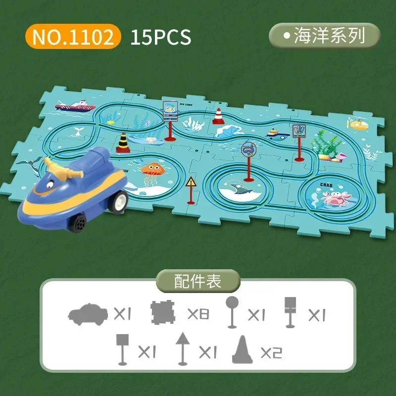 Probezon™️ Racer Car Track Puzzle Toy