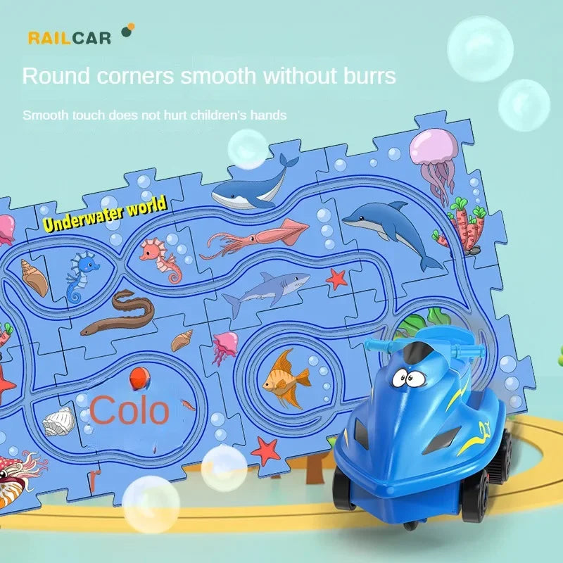 Probezon™️ Racer Car Track Puzzle Toy