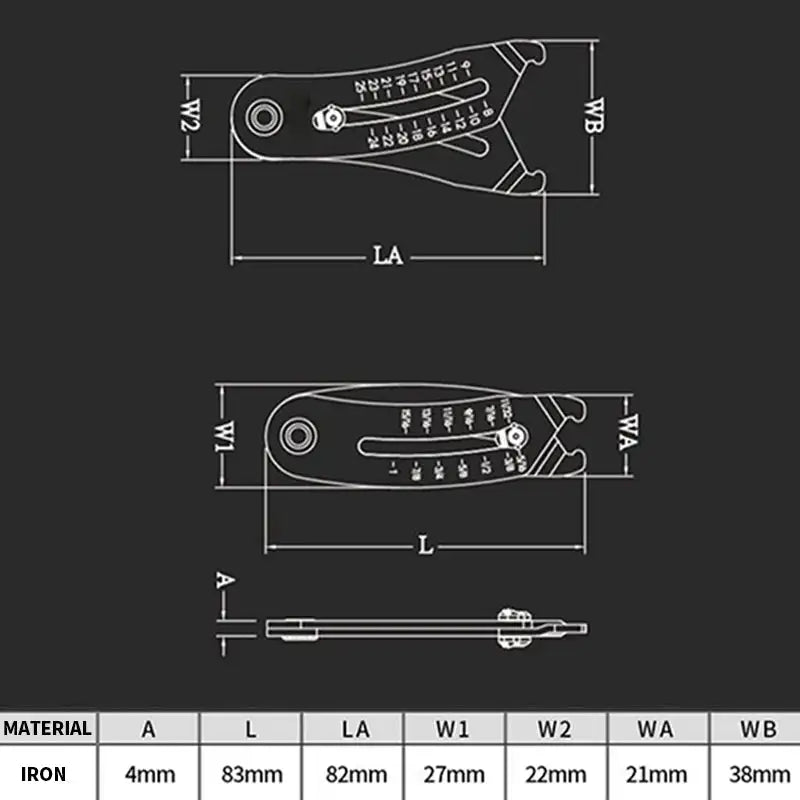 Probezon ™️ Thread Size Caliper Keychain