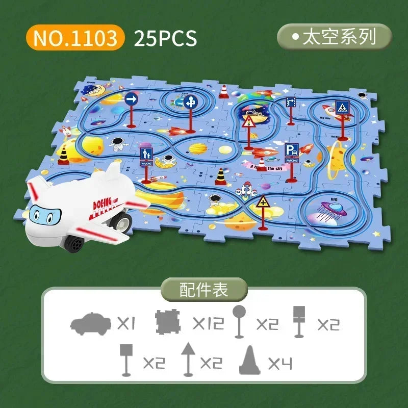 Probezon™️  Racer Car Track Puzzle Toy